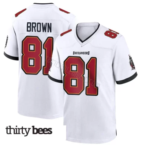Antonio Brown ＃81 Tampa Bay Buccaneers Youth Game White Jersey