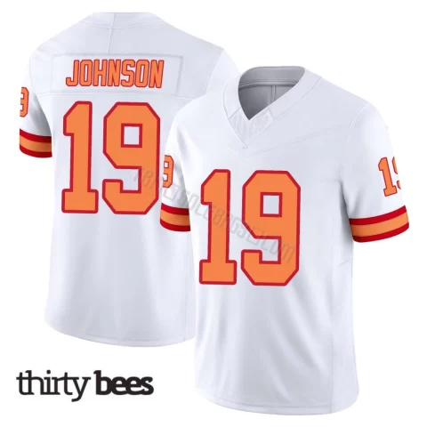 Kameron Johnson ＃19 Tampa Bay Buccaneers Men's Limited White '76 Vapor F.U.S.E. Jersey