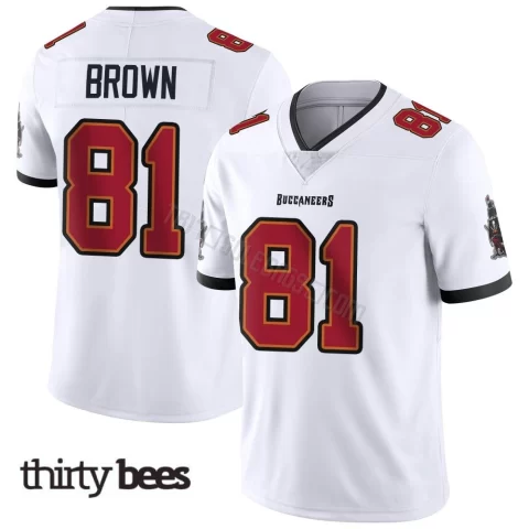 Antonio Brown ＃81 Tampa Bay Buccaneers Men's Limited White Vapor Untouchable Jersey