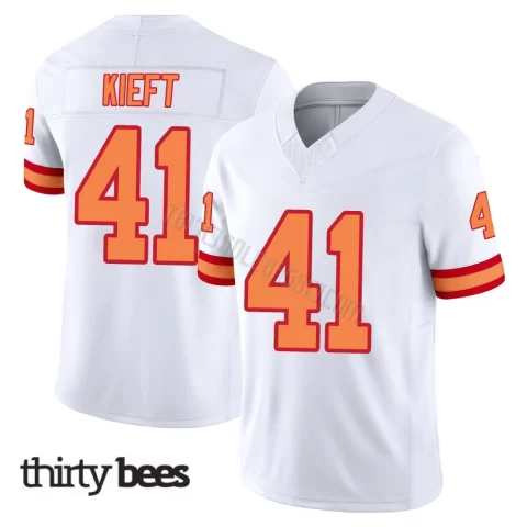 Ko Kieft ＃41 Tampa Bay Buccaneers Men's Limited White '76 Vapor F.U.S.E. Jersey