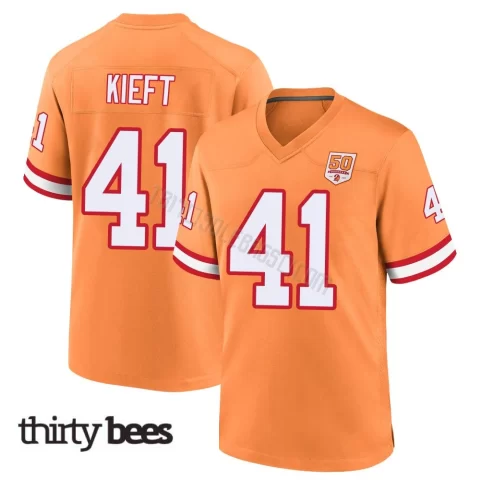 Ko Kieft ＃41 Tampa Bay Buccaneers Youth Game Cream sicle 50th Season Jersey