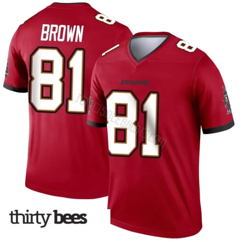 Antonio Brown ＃81 Tampa Bay Buccaneers Men's Legend Red Jersey