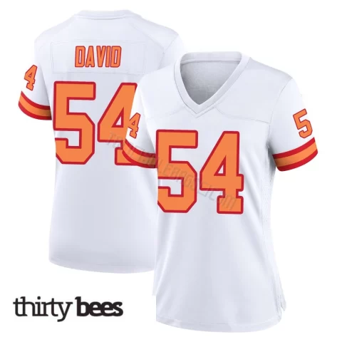 Lavonte David ＃54 Tampa Bay Buccaneers Women's Game White '76 Jersey