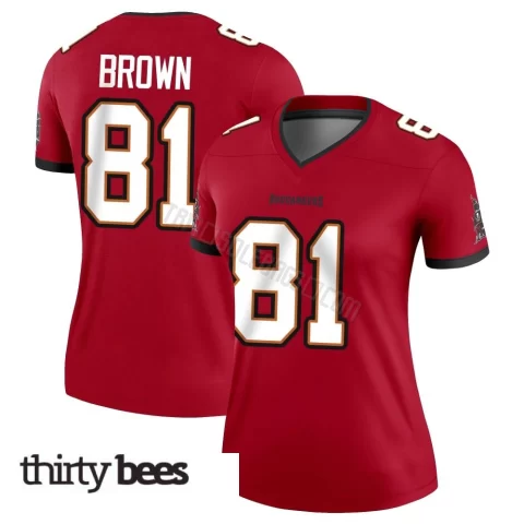 Antonio Brown ＃81 Tampa Bay Buccaneers Women's Legend Red Jersey