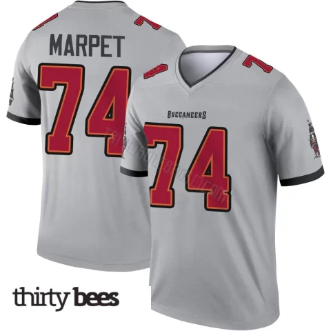 Ali Marpet ＃74 Tampa Bay Buccaneers Men's Legend Gray Inverted Jersey