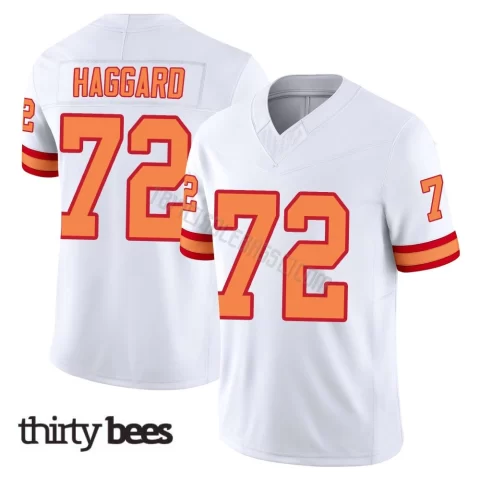 Luke Haggard ＃72 Tampa Bay Buccaneers Youth Limited White '76 Vapor F.U.S.E. Jersey