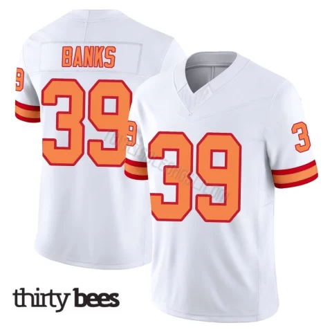 Marcus Banks ＃39 Tampa Bay Buccaneers Men's Limited White '76 Vapor F.U.S.E. Jersey