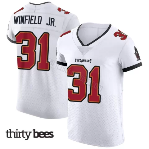 Antoine Winfield Jr. ＃31 Tampa Bay Buccaneers Men's Elite White Vapor Jersey