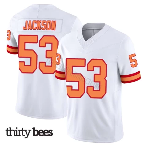 Nick Jackson ＃53 Tampa Bay Buccaneers Men's Limited White '76 Vapor F.U.S.E. Jersey