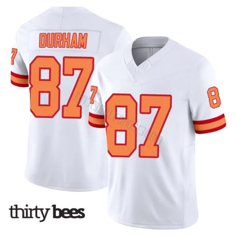 Payne Durham ＃87 Tampa Bay Buccaneers Men's Limited White '76 Vapor F.U.S.E. Jersey