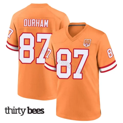 Payne Durham ＃87 Tampa Bay Buccaneers Youth Game Cream sicle 50th Season Jersey
