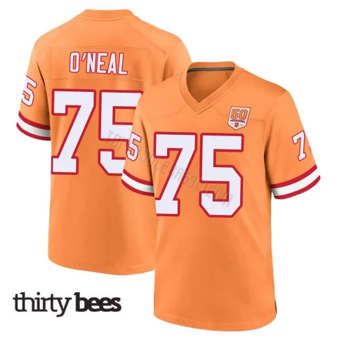 Raiqwon O'Neal ＃75 Tampa Bay Buccaneers Youth Game Cream sicle 50th Season Jersey