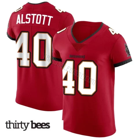 Mike Alstott ＃40 Tampa Bay Buccaneers Men's Elite Red Vapor Jersey