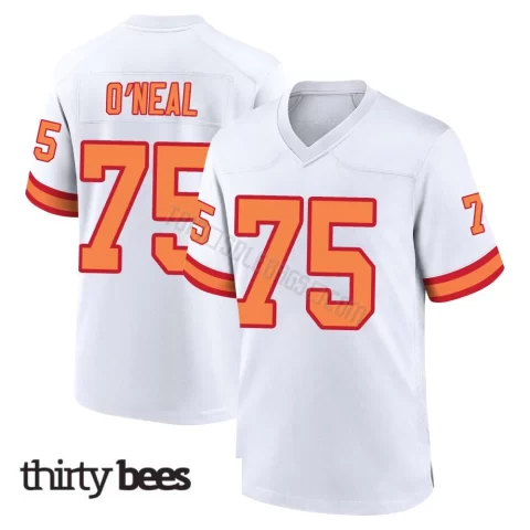 Raiqwon O'Neal ＃75 Tampa Bay Buccaneers Youth Game White '76 Jersey