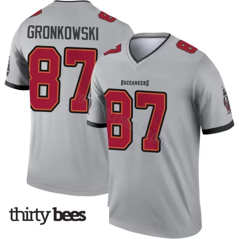 Rob Gronkowski ＃87 Tampa Bay Buccaneers Men's Legend Gray Inverted Jersey