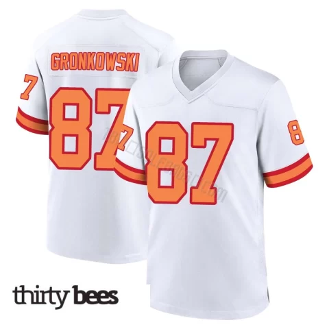 Rob Gronkowski ＃87 Tampa Bay Buccaneers Men's Game White '76 Jersey