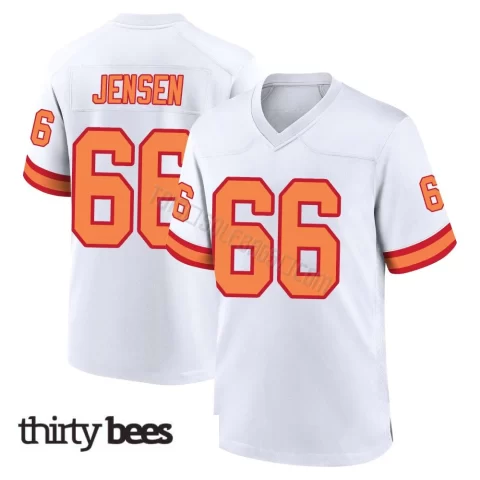 Ryan Jensen ＃66 Tampa Bay Buccaneers Youth Game White '76 Jersey