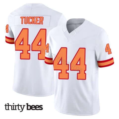 Sean Tucker ＃44 Tampa Bay Buccaneers Men's Limited White '76 Vapor F.U.S.E. Jersey