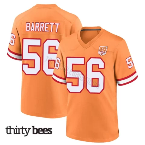 Shaquil Barrett ＃56 Tampa Bay Buccaneers Men's Game Cream sicle 50th Season Jersey