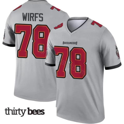 Tristan Wirfs ＃78 Tampa Bay Buccaneers Youth Legend Gray Inverted Jersey