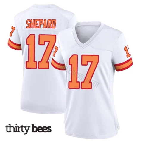 Sterling Shepard ＃17 Tampa Bay Buccaneers Women's Game White '76 Jersey