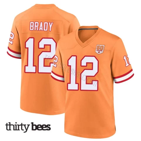 Tom Brady ＃12 Tampa Bay Buccaneers Youth Game Cream sicle 50th Season Jersey