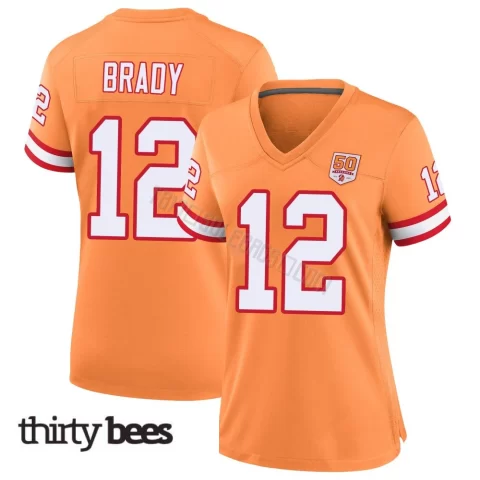 Tom Brady ＃12 Tampa Bay Buccaneers Women's Game Cream sicle 50th Season Jersey