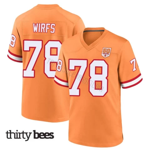 Tristan Wirfs ＃78 Tampa Bay Buccaneers Youth Game Cream sicle 50th Season Jersey