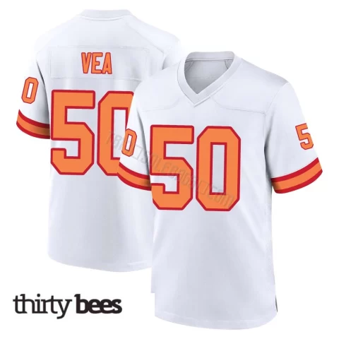 Vita Vea ＃50 Tampa Bay Buccaneers Men's Game White '76 Jersey