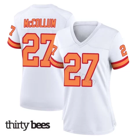 Zyon McCollum ＃27 Tampa Bay Buccaneers Women's Game White '76 Jersey