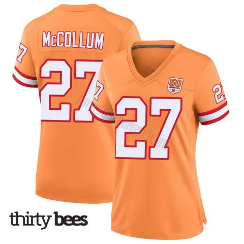 Zyon McCollum ＃27 Tampa Bay Buccaneers Women's Game Cream sicle 50th Season Jersey