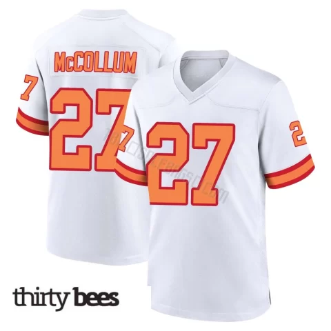 Zyon McCollum ＃27 Tampa Bay Buccaneers Youth Game White '76 Jersey