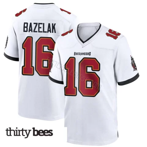 Connor Bazelak ＃16 Tampa Bay Buccaneers Youth Game White Jersey