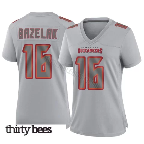 Connor Bazelak ＃16 Tampa Bay Buccaneers Women's Game Gray Atmosphere Fashion Jersey