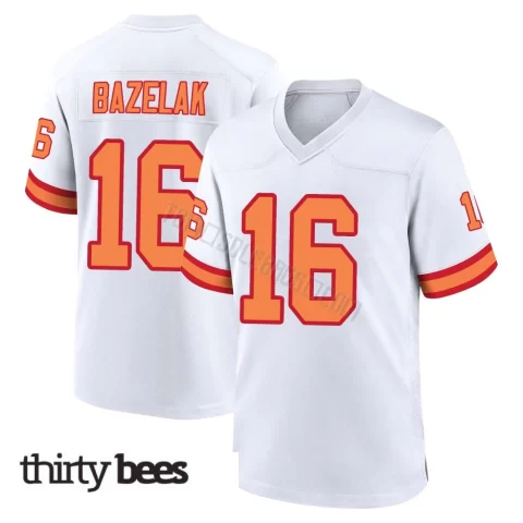 Connor Bazelak ＃16 Tampa Bay Buccaneers Men's Game White '76 Jersey