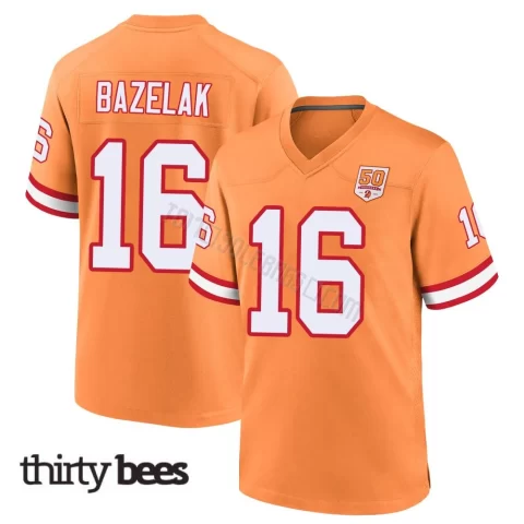 Connor Bazelak ＃16 Tampa Bay Buccaneers Men's Game Cream sicle 50th Season Jersey