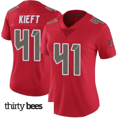 Ko Kieft ＃41 Tampa Bay Buccaneers Women's Limited Red Color Rush Jersey