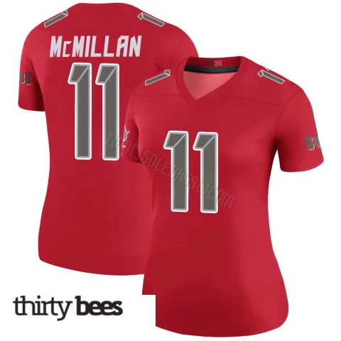 Jalen McMillan ＃11 Tampa Bay Buccaneers Women's Legend Red Color Rush Jersey