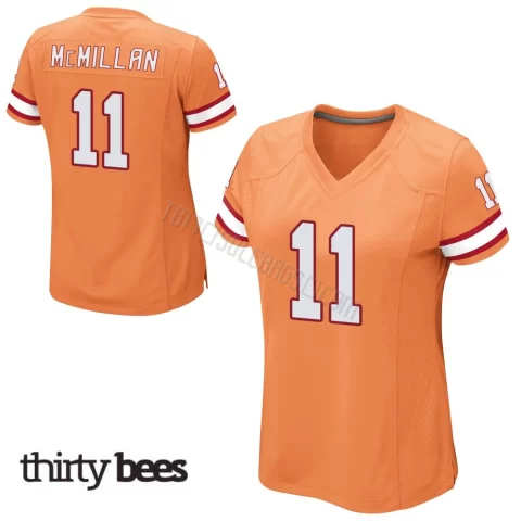 Jalen McMillan ＃11 Tampa Bay Buccaneers Women's Game Orange Alternate Jersey