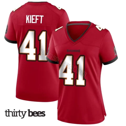 Ko Kieft ＃41 Tampa Bay Buccaneers Women's Game Red Team Color Jersey