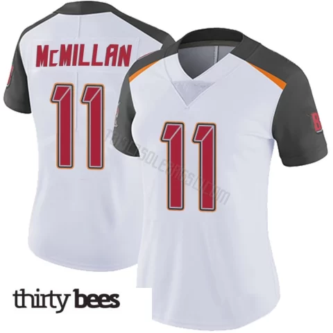 Jalen McMillan ＃11 Tampa Bay Buccaneers Women's Limited White Vapor Untouchable Jersey