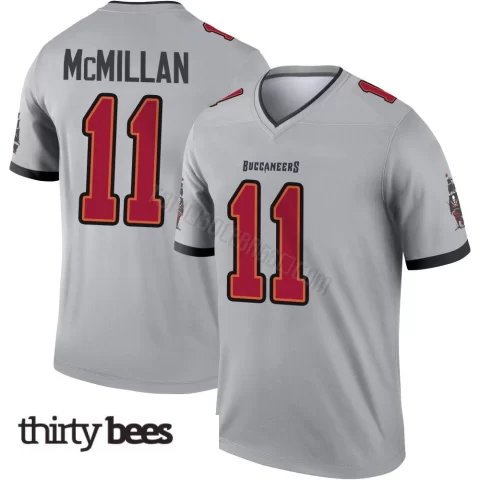 Jalen McMillan ＃11 Tampa Bay Buccaneers Men's Legend Gray Inverted Jersey