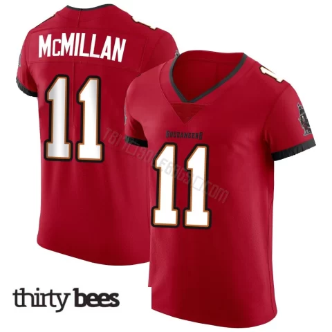Jalen McMillan ＃11 Tampa Bay Buccaneers Men's Elite Red Vapor Jersey
