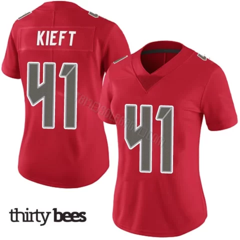 Ko Kieft ＃41 Tampa Bay Buccaneers Women's Limited Red Team Color Vapor Untouchable Jersey