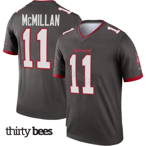 Jalen McMillan ＃11 Tampa Bay Buccaneers Youth Legend Pewter Alternate Jersey