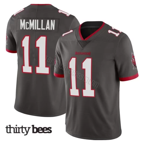 Jalen McMillan ＃11 Tampa Bay Buccaneers Men's Limited Pewter Alternate Vapor Jersey