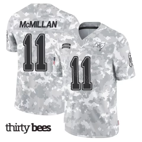 Jalen McMillan ＃11 Tampa Bay Buccaneers Youth Limited Arctic Camo 2024 Salute to Service Jersey
