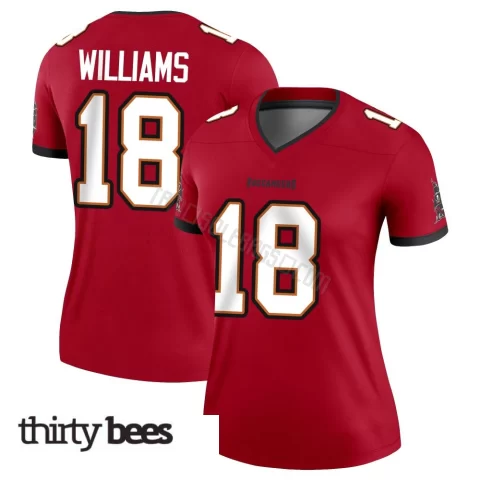 Josh Williams ＃18 Tampa Bay Buccaneers Women's Legend Red Jersey