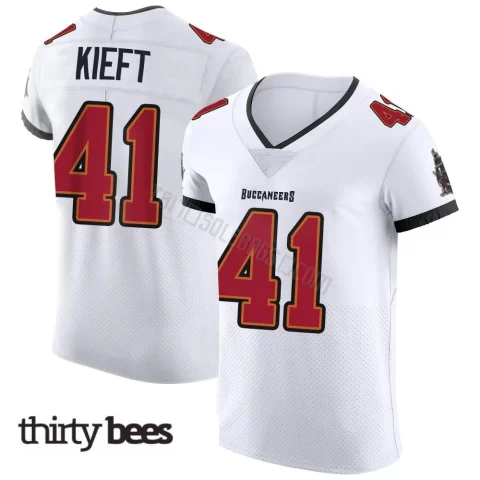 Ko Kieft ＃41 Tampa Bay Buccaneers Men's Elite White Vapor Jersey