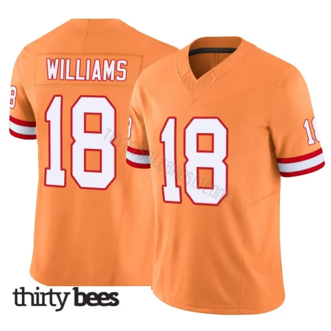 Josh Williams ＃18 Tampa Bay Buccaneers Men's Limited Orange Vapor F.U.S.E. Jersey